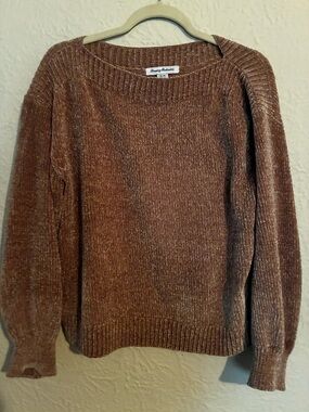 Tommy Bahama Cozy Chenille Crewneck Sweater in Rust
